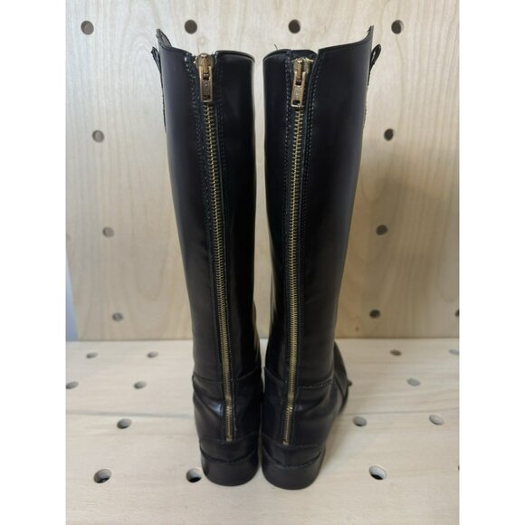 Pertti Palmroth Black Leather Tall Riding Boots Made in Finland Back Zipper 9 - Picture 6 of 12
